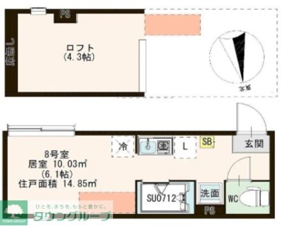 リバーテラス千住大橋の物件間取画像